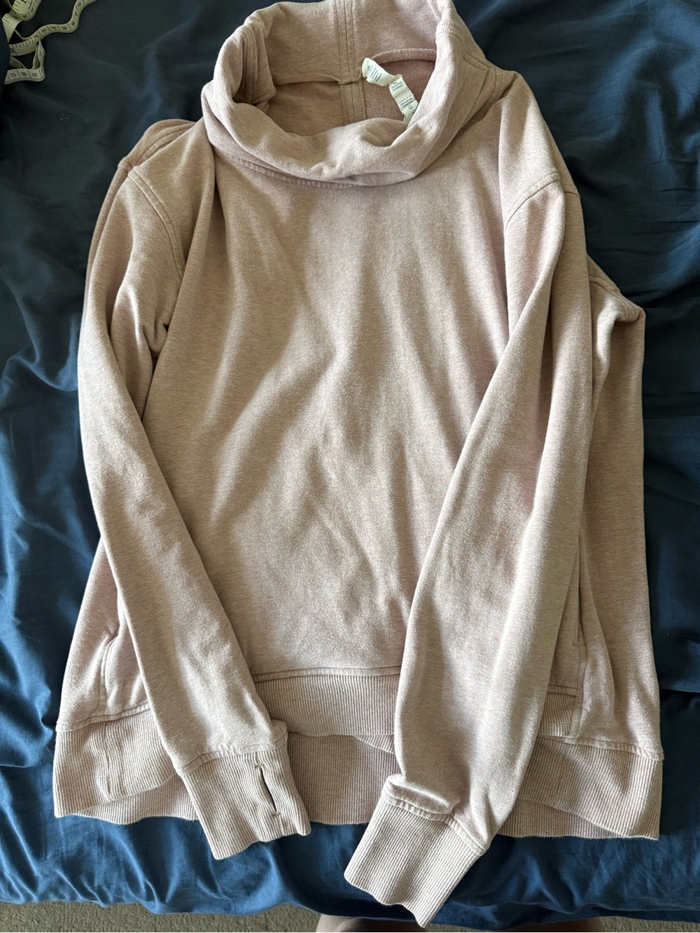 lululemon athletica Dusty Pink Cowl Neck Pullover